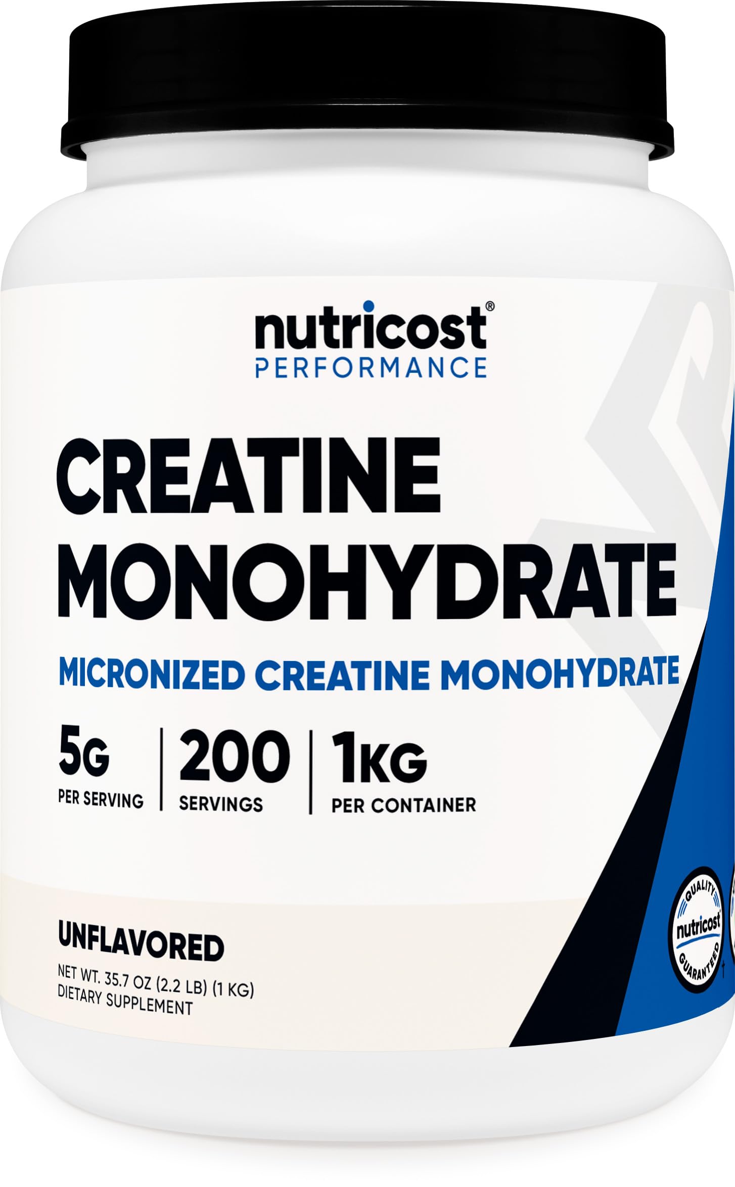 Nutricost Creatine Monohydrate Micronized Powder 500G, 100 Servings | 5000mg Per Serving (5g), 17.9 Oz