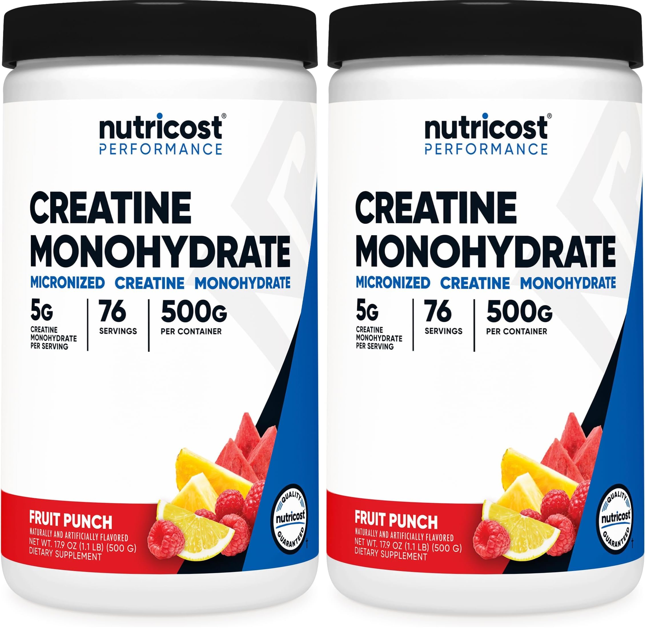 Nutricost Creatine Monohydrate Micronized Powder 500G, 100 Servings | 5000mg Per Serving (5g), 17.9 Oz